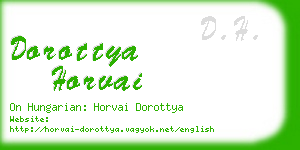 dorottya horvai business card